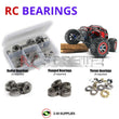 Representative image of an RCScrewZ metal-shielded bearing kit for Traxxas Summit 1/10 Electric 4WD Monster Truck (56076); exact bearing sizes and quantities vary by RC model.