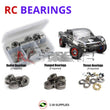 Representative image of an RCScrewZ metal-shielded bearing kit for Traxxas Slash 4X4 LCG / Platinum 1/10 4WD SCT (68086-3, 6804); exact bearing sizes and quantities vary by RC model.