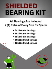 Upgrade Your RC Car with Metal Shielded Bearings for Traxxas E-Maxx Brush TSM | tra062b - High Performance Upgrade | Durable & Reliable - by J-M SUPPLIES