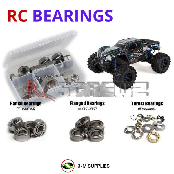 J-M SUPPLIES - RCScrewZ Metal Shielded Bearing Kit tra079b for Traxxas X-Maxx 8S 4WD Monster Truck (77086-4) | PRO - 