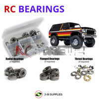 Representative image of an RCScrewZ metal-shielded bearing kit for Traxxas TRX-4 Bronco/Ranger 1/10 Electric 4WD Crawler (82046-4); exact bearing sizes and quantities vary by RC model.