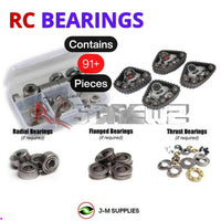 Representative image of an RCScrewZ metal-shielded bearing kit for Traxxas Traxx All-Terrain Track Kit (8880); exact bearing sizes and quantities vary by RC model.