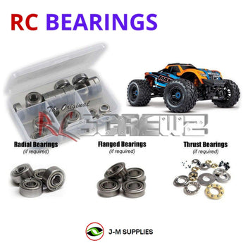 J-M SUPPLIES - RCScrewZ Metal Shielded Bearing Kit tra089b for Traxxas Maxx 1/10th #89076-4 RC Car | SET - tra089b