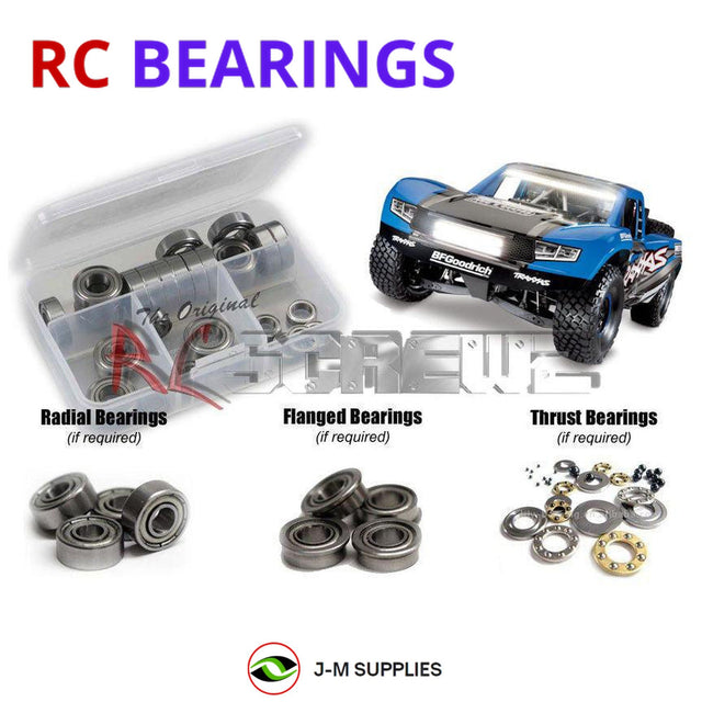 RCScrewZ Metal Shielded Bearing Kit tra092b for Traxxas UDR Unlimited Desert Racer 1/7 Electric 4WD Desert Race Truck (85086-4) | SET