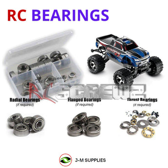 Representative image of an RCScrewZ metal-shielded bearing kit for Traxxas Stampede 4X4 VXL 1/10 Electric MT (67086-4); exact bearing sizes and quantities vary by RC model.