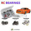 Representative image of an RCScrewZ metal-shielded bearing kit for Traxxas 4-Tec 2.0 Mustang GT 1/10 AWD Car (83044-4); exact bearing sizes and quantities vary by RC model.