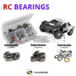 Representative image of an RCScrewZ metal-shielded bearing kit for Traxxas Slash 4X4 VXL 1/10 4WD SCT (68086-4); exact bearing sizes and quantities vary by RC model.