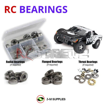 Representative image of an RCScrewZ metal-shielded bearing kit for Traxxas Slash 4X4 VXL 1/10 4WD SCT (68086-4); exact bearing sizes and quantities vary by RC model.
