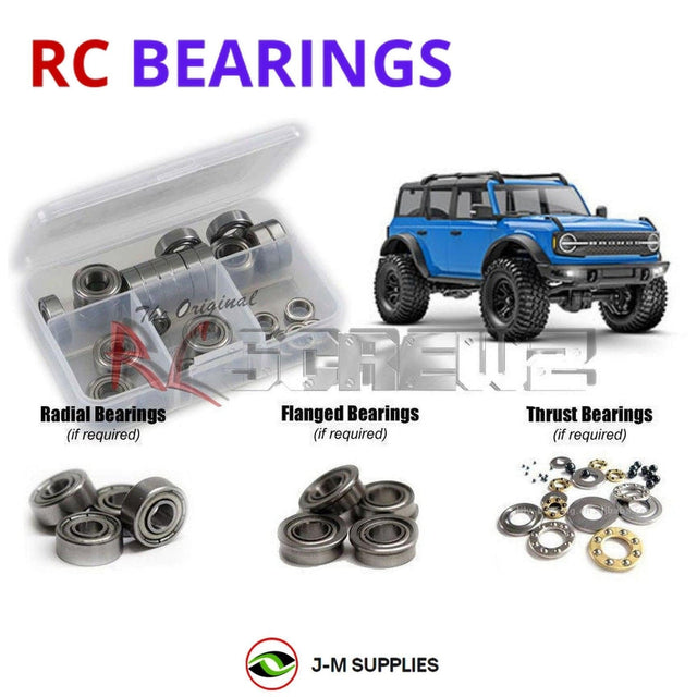 RCScrewZ Metal Shielded Bearing Kit tra106b for Traxxas TRX-4M Ford Bronco 1/18 Electric 4WD Trail Crawler (97074-1) | SET