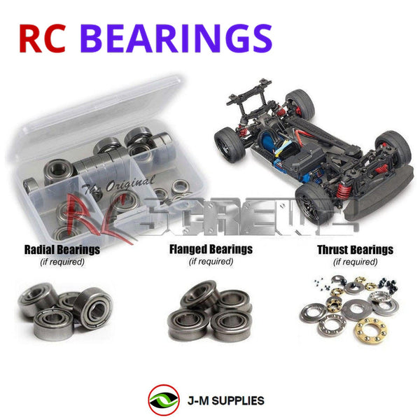 Representative image of an RCScrewZ metal-shielded bearing kit for Traxxas 4-Tec 2.0 VXL 1/10 AWD Touring (83076-4); exact bearing sizes and quantities vary by RC model.
