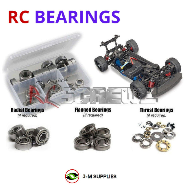 RCScrewZ Metal Shielded Bearing Kit tra108b for Traxxas 4-Tec 2.0 VXL 1/10 Electric AWD On-Road Touring Car Chassis (83076-4) | SET