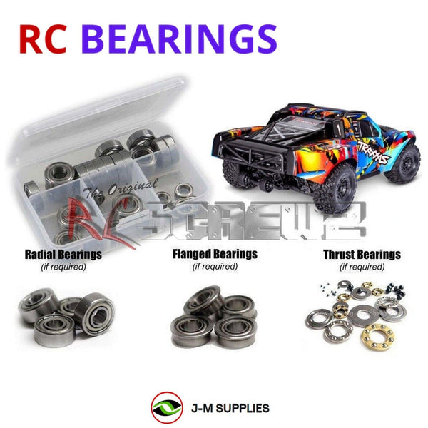 J-M SUPPLIES - RCScrewZ Metal Shielded Bearing Kit tra123b for Traxxas Maxx Slash 6S SC Truck (#102076-4) | PRO - 