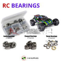 Representative image of an RCScrewZ metal-shielded bearing kit for Traxxas Rustler BL-2S HD 1/10 2WD Stadium Truck (37354-4); exact bearing sizes and quantities vary by RC model.