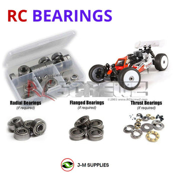 J-M SUPPLIES RC Parts Store - RCScrewZ Metal Shielded Bearing Kit wirc001b for WIRC Racing SBX1 1/8 4WD Nitro RC Car | RCX