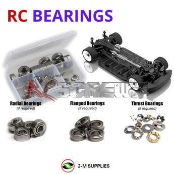 J-M SUPPLIES RC Parts Store - RCScrewZ Metal Shielded Bearing Kit xra015b for XRAY M18 Pro (#380002) | UPG