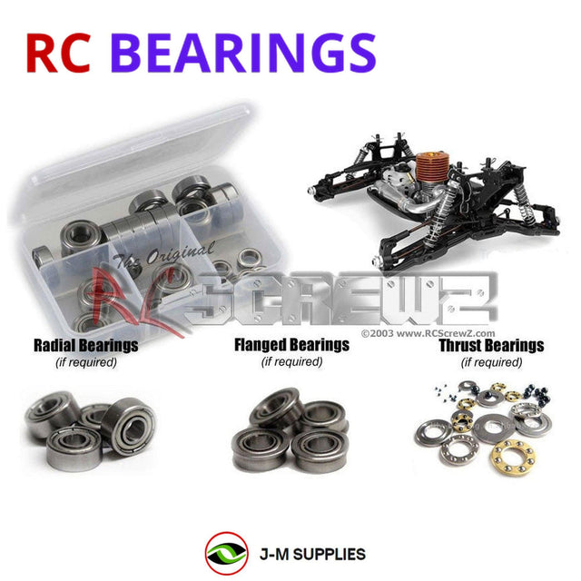 RCScrewZ Metal Shielded Bearing Kit xra030b for Team XRAY XT8 2009 Specs 1/8 Nitro 4WD High-Competition Racing Truggy (#350201) | SET