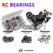 Representative image of an RCScrewZ metal-shielded bearing kit for Team XRAY 808e 1/8th #350150; exact bearing sizes and quantities vary by RC model.