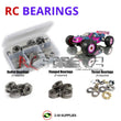 J-M SUPPLIES RC Parts Store - RCScrewZ Metal Shielded Bearing Kit xra037b for XRAY XT8e 1/8th Truggy #350300 RC Car | UPG