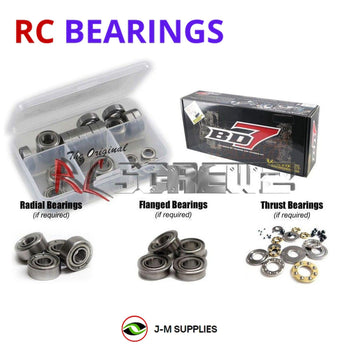 J-M SUPPLIES RC Parts Store - RCScrewZ Metal Shielded Bearing Kit yok016b for Yokomo BD-7 1/10th Onroad RC Car | RCX
