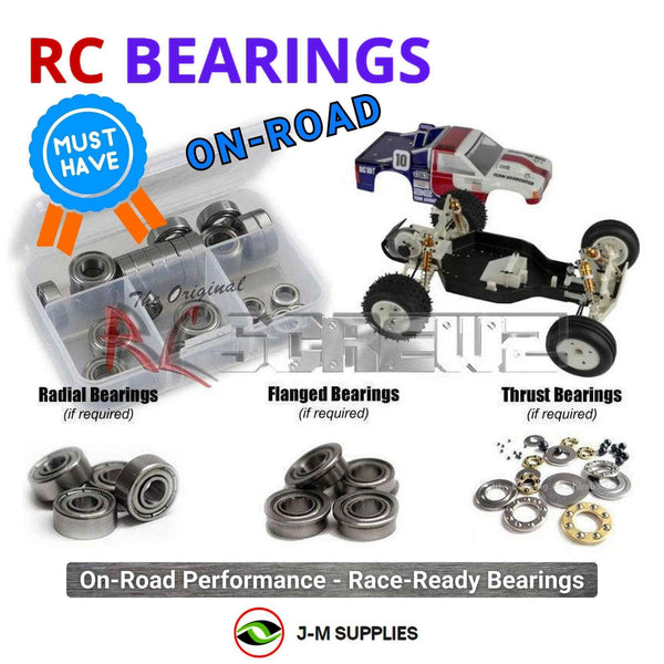 J-M SUPPLIES RC Parts Store - RCScrewZ Metal Shielded Bearings asc144b for Associated RC10T Classic 1/10th 2WD Truck (7002) | PRO