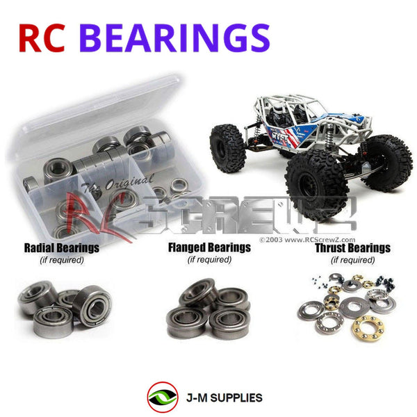 J-M SUPPLIES - RCScrewZ Metal Shielded Bearings axi040b for Axial RBX10 Ryft Builders AXI03009 RC Car | SET - 