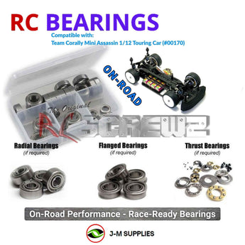 J-M SUPPLIES RC Parts Store - RCScrewZ Metal Shielded Bearings cor002b for Team Corally Mini Assassin 1/12 Touring (#00170) | RCX