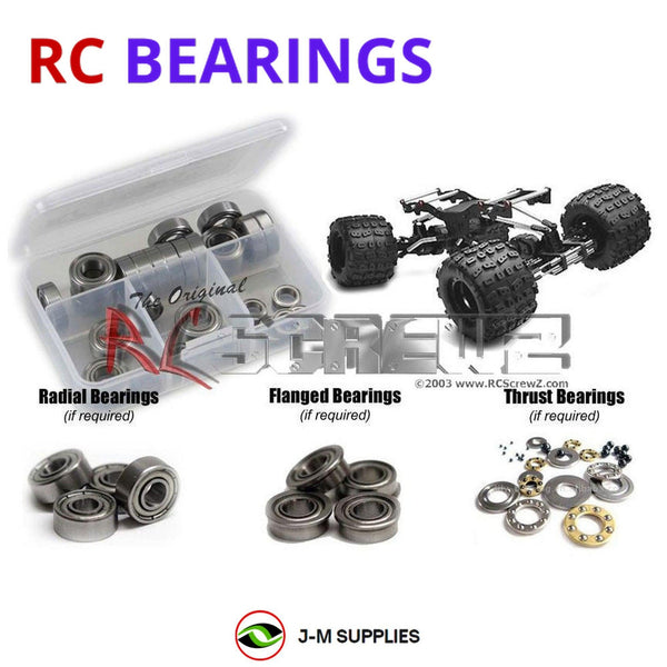 Representative image of an RCScrewZ metal-shielded bearing kit for GMade G1 Crawler / Special Edition (#GM50400/S) RC Car; exact bearing sizes and quantities vary by RC model.
