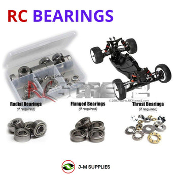 J-M SUPPLIES - RCScrewZ Metal Shielded Bearings hot045b for HB Racing D2 Evo 2wd 1/10 HB204240 RC Car | SET - 