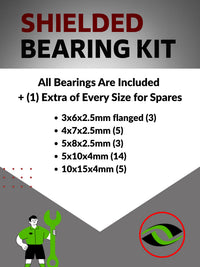 Infographic: 'Choose Wisely for Your Need for Speed' – Highlights Metal Shielded Bearings as the top choice for unbeatable on-road RC car performance - 