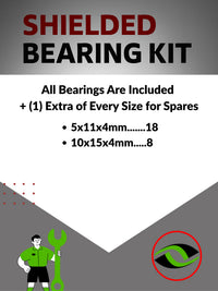 Infographic: 'Choose Wisely for Your Need for Speed' – Highlights Metal Shielded Bearings as the top choice for unbeatable on-road RC car performance - 