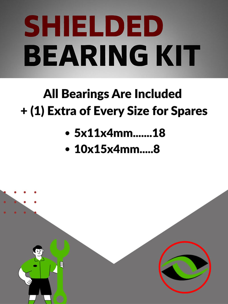 Infographic: 'Choose Wisely for Your Need for Speed' – Highlights Metal Shielded Bearings as the top choice for unbeatable on-road RC car performance - 