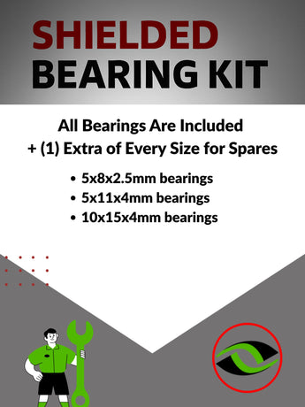 J-M SUPPLIES RC Parts Store - RCScrewZ Metal Shielded Bearing Kit hpi082b for HPI Racing RS4 Sport 3 BMW M3 E30 1/10 Electric 4WD On-Road Touring Car (#114343) | UPG