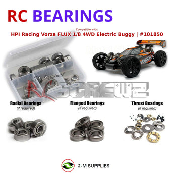 J-M SUPPLIES RC Parts Store - RCScrewZ Metal Shielded Bearings hpi104b for HPI Vorza FLUX 1/8 4WD Electric Buggy (#101850) | SET