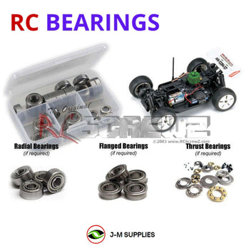 J-M SUPPLIES - RCScrewZ Metal Shielded Bearings kyo059b for Kyosho Inferno Half 8 Mini #31311 RC Car | SET - 