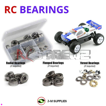 J-M SUPPLIES - RCScrewZ Metal Shielded Bearings kyo075b for Kyosho Inferno Mini ST 09 1/16th Truck (#31312) | SET - 