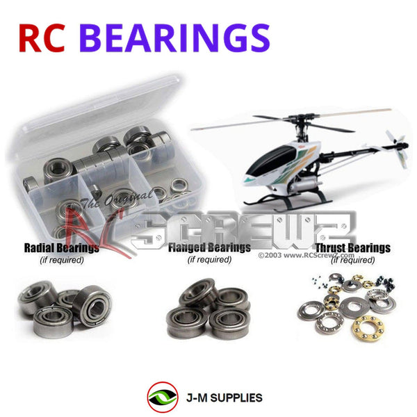 J-M SUPPLIES RC Parts Store - RCScrewZ Metal Shielded Bearings kyo090b for Kyosho Concept 30 DX/SE Helicopter 4089 RC | PRO