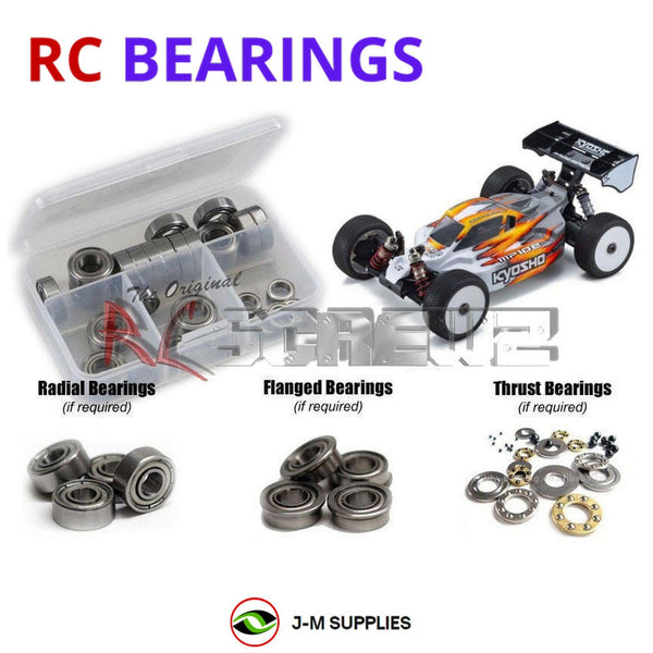 J-M SUPPLIES - RCScrewZ Metal Shielded Bearings kyo198b for Kyosho Inferno MP10e 1/8th #34110 RC Car | SET - 