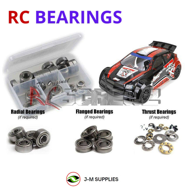 J-M SUPPLIES - RCScrewZ Metal Shielded Bearings los075b for Losi TEN Rally-X 1/10 4WD RTR Rally (LOS03000) | SET - 