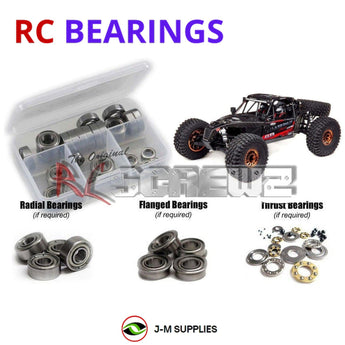J-M SUPPLIES - RCScrewZ Metal Shielded Bearings los120b for Losi Lasernut U4 2.2 1/10 4WD Racer (#LOS03028) | SET - 