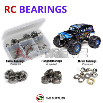 J-M SUPPLIES - RCScrewZ Metal Shielded Bearings los137b for Losi LMT 4X4 Solid Axle Monster RTR (LOS04021) | SET - 