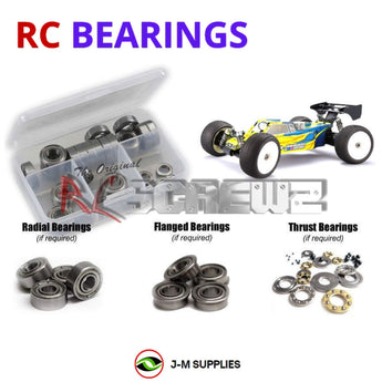 J-M SUPPLIES - RCScrewZ Metal Shielded Bearings mug055b for Mugen Seiki MBX8TR 1/8 Nitro Truggy (#E2029) | SET - 