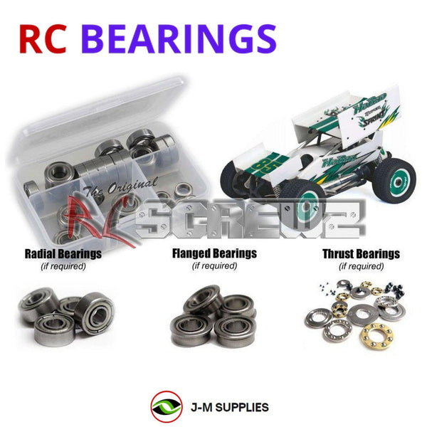 J-M SUPPLIES RC Parts Store - RCScrewZ Metal Shielded Bearings ofn086b for Ofna/Hobao Hyper 8 Sprint Car 1/8th RC Car | SET