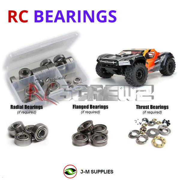 Representative image of an RCScrewZ metal-shielded bearing kit for Proline PRO-Fusion SC 4x4 Short Course Truck #400600; exact bearing sizes and quantities vary by RC model.