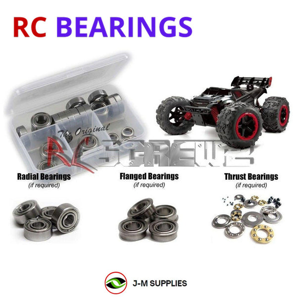 J-M SUPPLIES RC Parts Store - RCScrewZ Metal Shielded Bearings rcr051b for RedCat Racing TR-MT8e 1/8 Monster Truck | SET