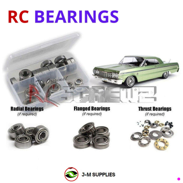 J-M SUPPLIES RC Parts Store - RCScrewZ Metal Shielded Bearings rer076b for RedCat SixtyFour Impala Lowrider 1/10 1964 2WD | UPG