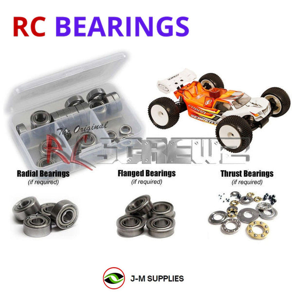 Representative image of an RCScrewZ metal-shielded bearing kit for Serpent S811 Cobra Truggy 1/8 Nitro (#600383); exact bearing sizes and quantities vary by RC model.