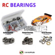 Representative image of an RCScrewZ metal-shielded bearing kit for Serpent 411 1/10th Onroad #400006; exact bearing sizes and quantities vary by RC model.