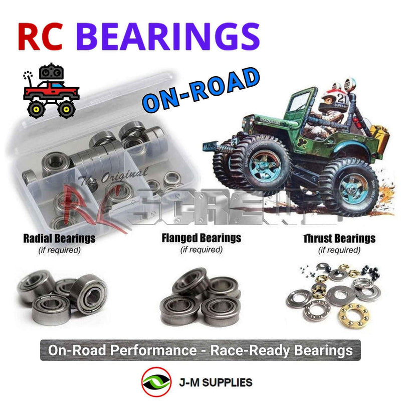 J-M SUPPLIES - RCScrewZ Metal Shielded Bearings tam222b for Tamiya Wild Willy M38 2WD (#58035) Stunt Vehicle | RCX - 