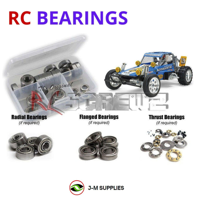 J-M SUPPLIES - RCScrewZ Metal Shielded Bearings tam237b for Tamiya Wild One | Blockhead Motors Buggy (58695) | SET - 