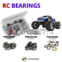 J-M SUPPLIES - RCScrewZ Metal Shielded Bearings tra002b for Traxxas E-Maxx 1/10 Elec (#3903/3906) Monster | PRO - 